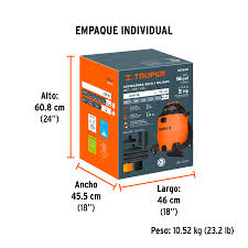 Aspiradora TRUPER COD 101520 sólidos y líquidos de 16 galones (60 L) Clave ASP-16.