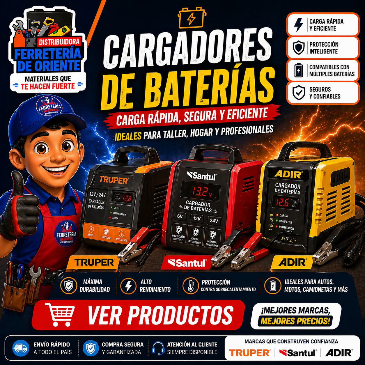 CARGADORES DE BATERIAS