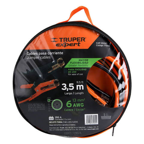 Cables Truper pasa corriente        COD 17544
Clave de producto: CAP-3506T