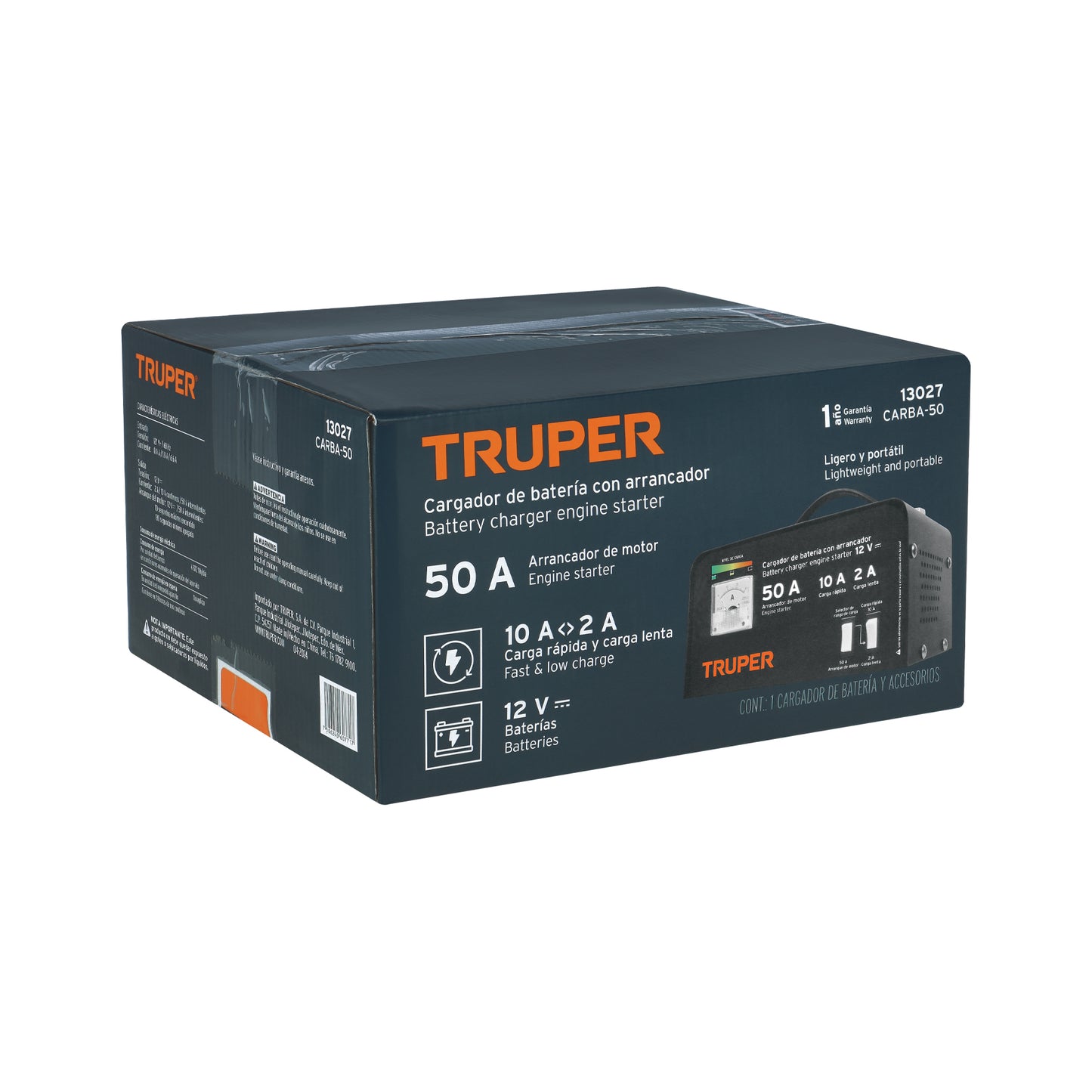 Cargador de Baterias Truper COD 13027.      50 A 12 V