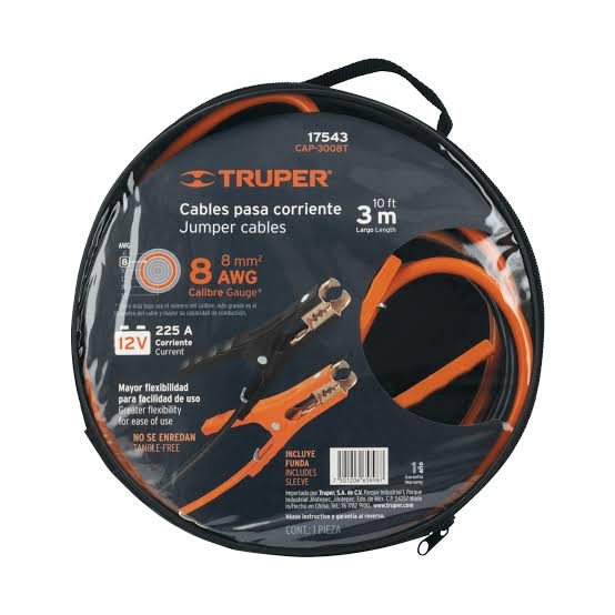 Cable TRUPER pasa corriente COD 17543 clave CAP-3008T