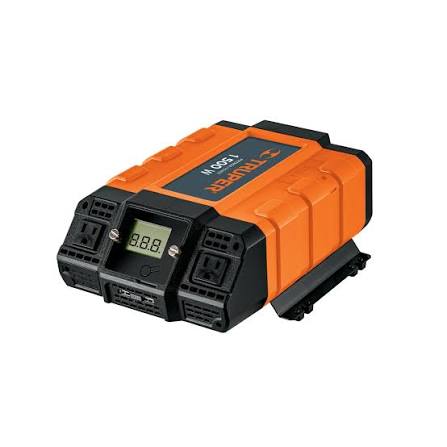Inversor de corriente TRUPER COD 10492 1,500 W con puertos USB, clave de producto es INCO-1500.