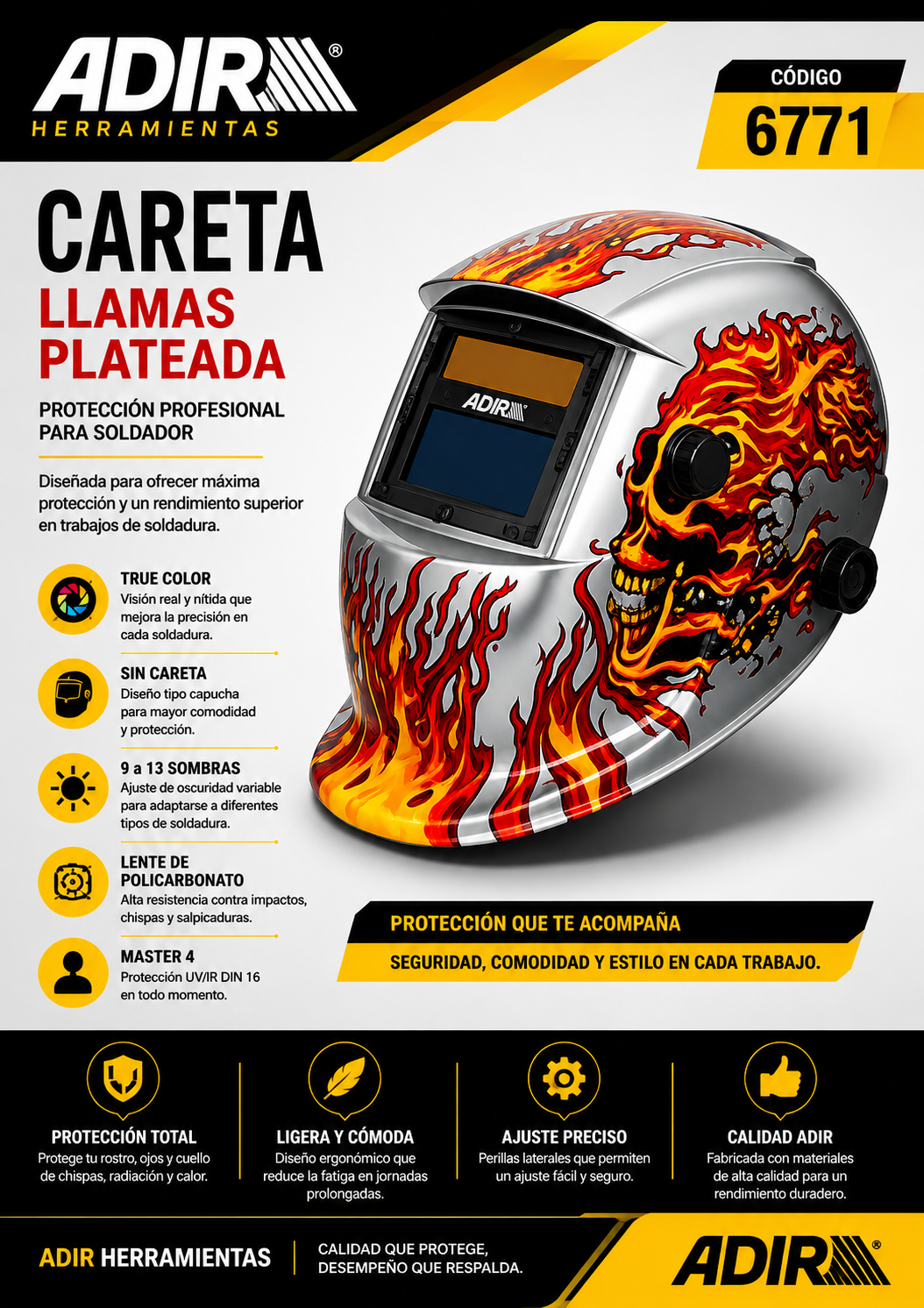 Careta electrónica ADIR SKU 6771