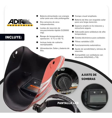 Careta Electrónica ADIR SKU AD6714